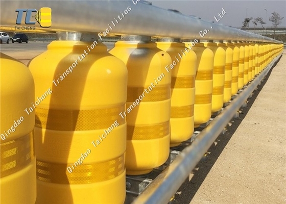 Good price Barriera a rulli di sicurezza con riempimento EVA rosso e giallo ad alto assorbimento energetico in linea
