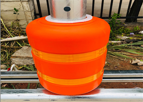 Ovvio Orange Red Orange EVA Filled Barrel Rotante 4 Beam Guardrail