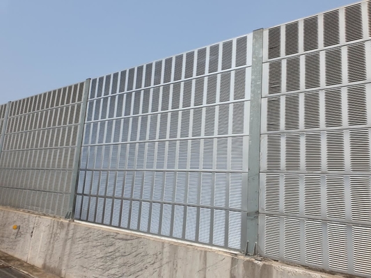 Barriera acustica personalizzabile da 50 cm realizzata in acciaio galvanizzato / bobina di alluminio