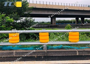 Good price Ruggine giallo arancione della barriera di sicurezza del rullo anti per la protezione strada/del veicolo in linea