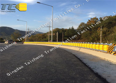 Good price Resistenza della corrosione gialla durevole della barriera della strada di rotolamento di EVA per aggiornamento della strada in linea