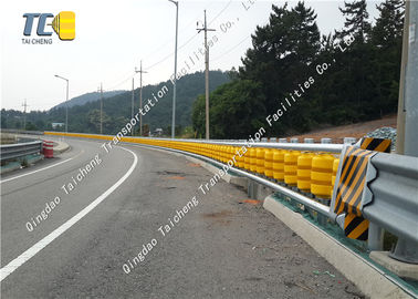 Good price Corrosione di giallo della guardavia di rotolamento della barriera del rullo compressore della strada principale di sicurezza anti in linea