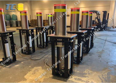 Good price Superficie ricoperta polvere ritrattabile idraulica delle bitte del parcheggio delle bitte del nastro in linea