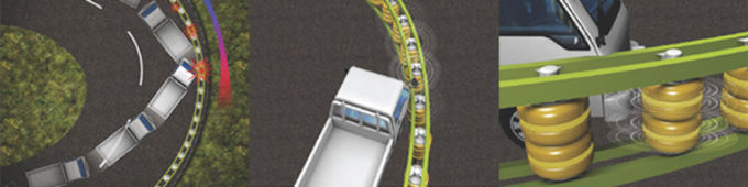 Schiuma dell'unità di elaborazione/barriera del rullo strada principale di EVA Traffic Safety Roller Barrier per le strade soggette ad incidenti 0